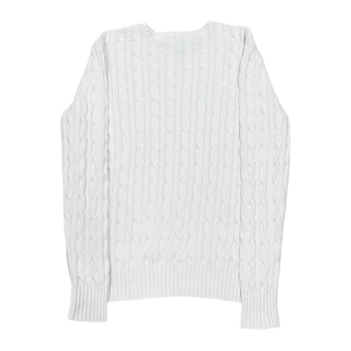 폴로 랄프로렌 케이블 꽈배기 니트 화이트 L 상품이미지3