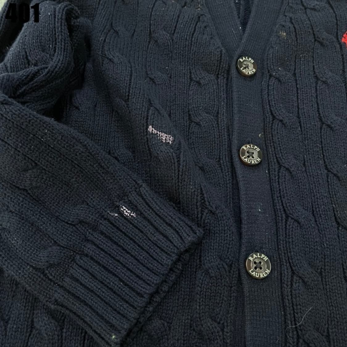 폴로 네이비 꽈배기 아동용  상품이미지6