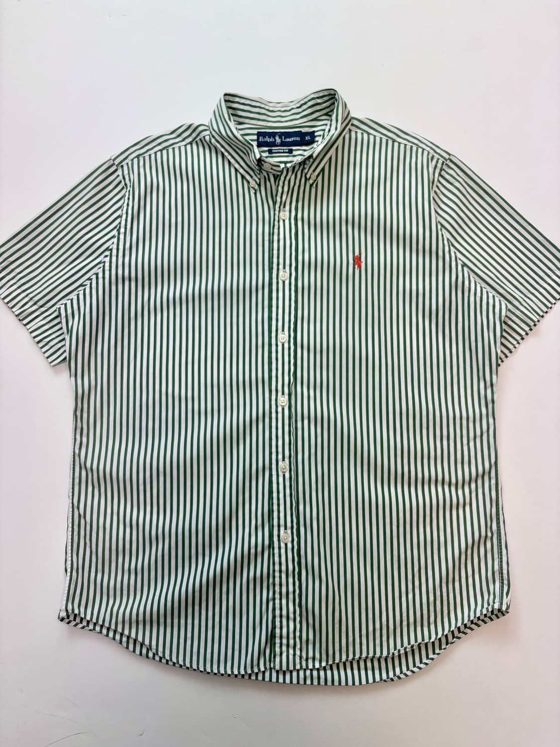 Polo by RalphLauren 폴로 그린 스트라이프 반팔 셔츠 상품이미지4
