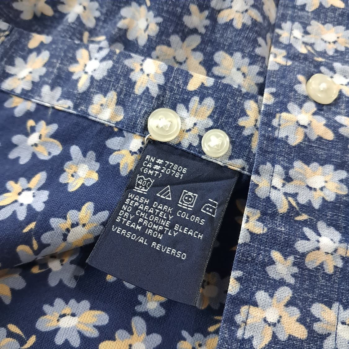CK418 2XL 타미힐피거 90s 싱가포르판 플로럴 반팔 셔츠 남방 상품이미지6