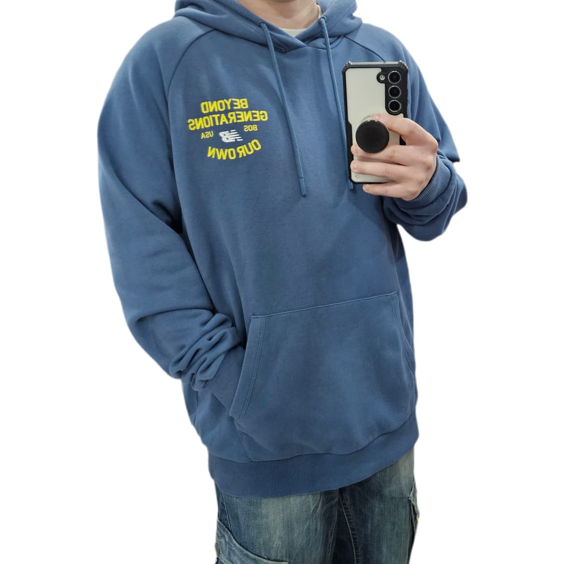 2XL 110 뉴발란스 블루 후드티 컨디션A 상품이미지1