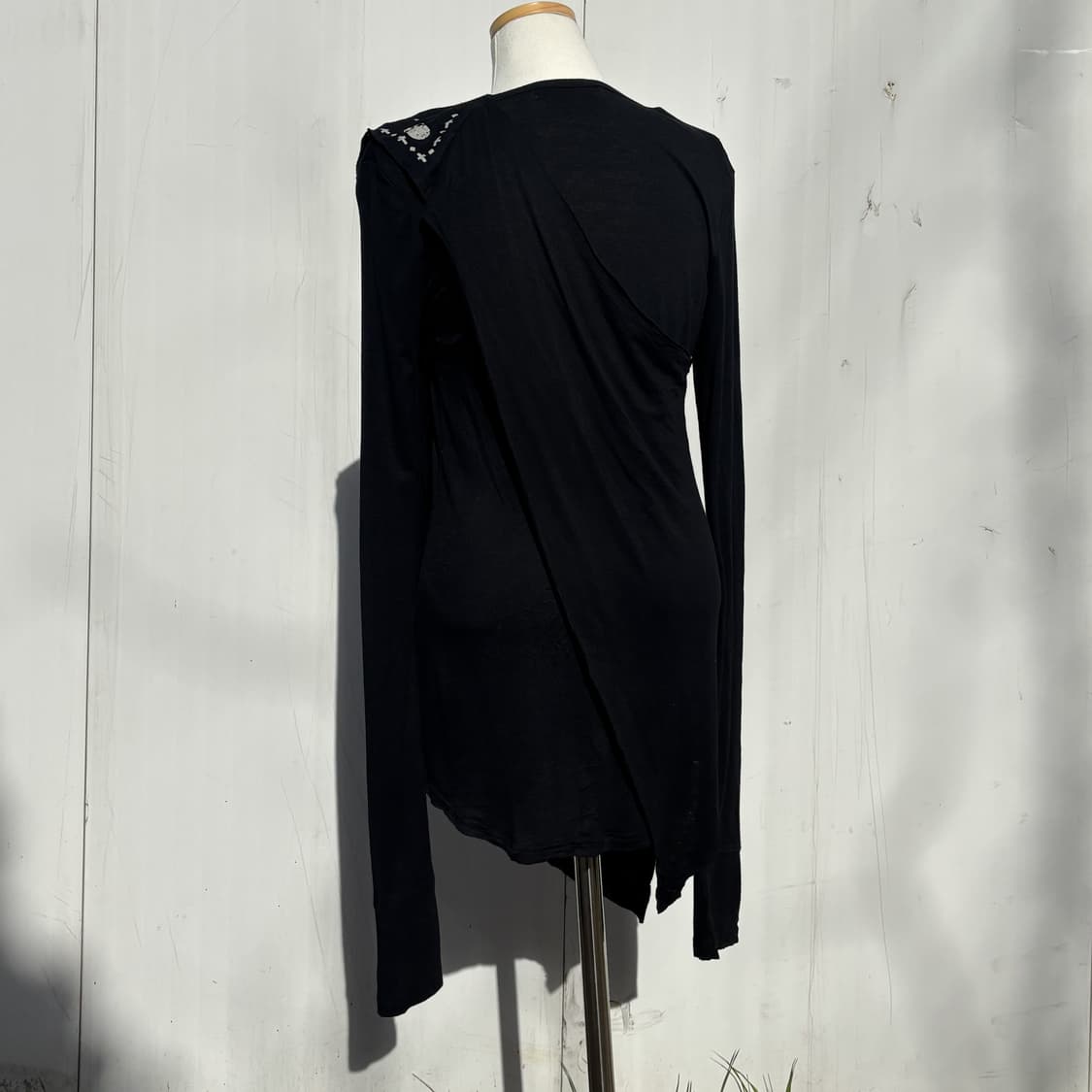 CROSS GARB 크로스 가브 빈티지 스컬 레이어드 드레이프 롱슬리브 상품이미지2