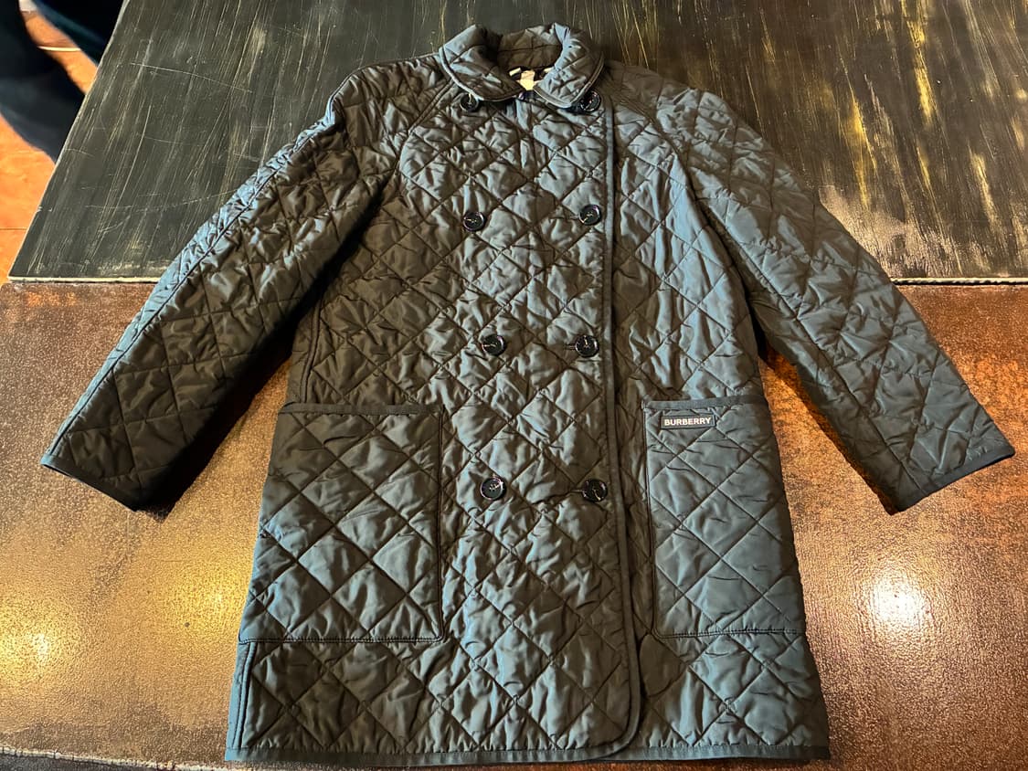 M) 버버리 타이팅 퀄팅 코트 블랙 상품이미지1