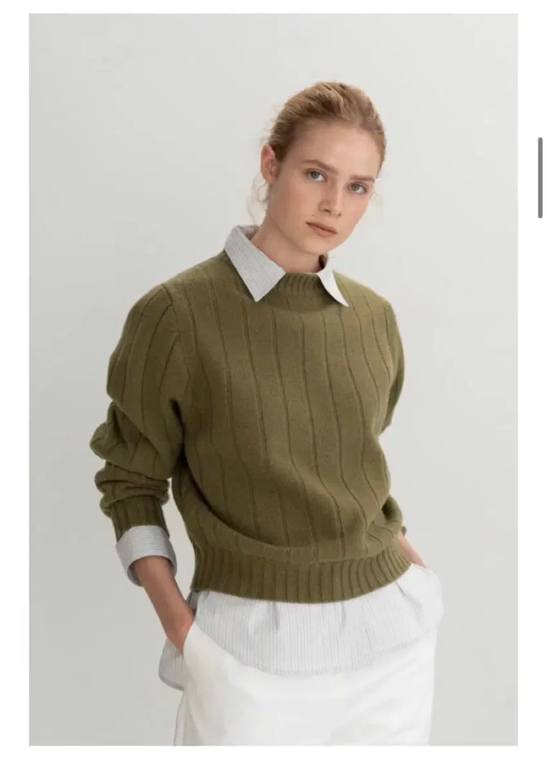 문달 골지 하이넥 니트 상품이미지1