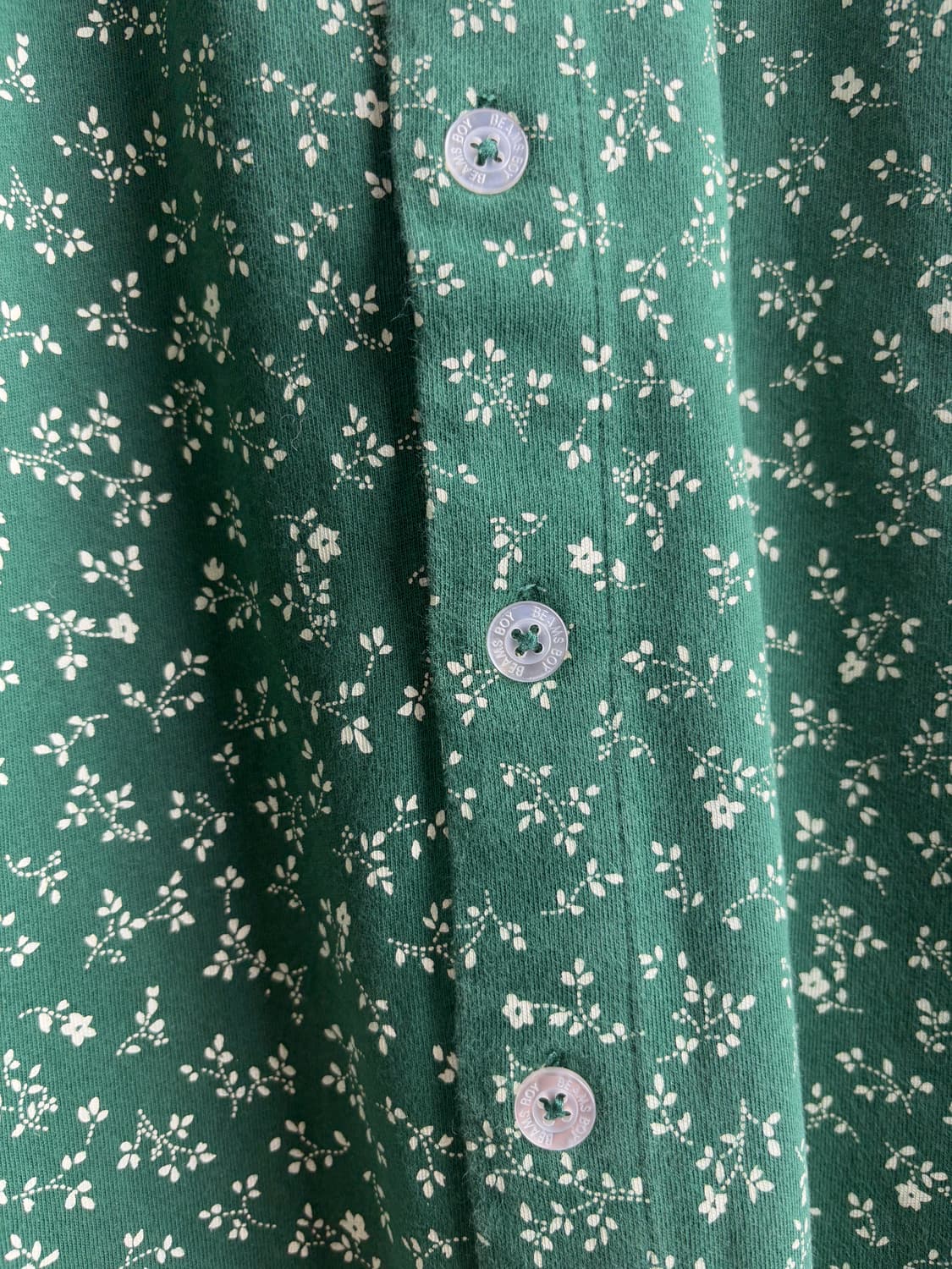 BEAMS BOY Green cotton Blouse 상품이미지4