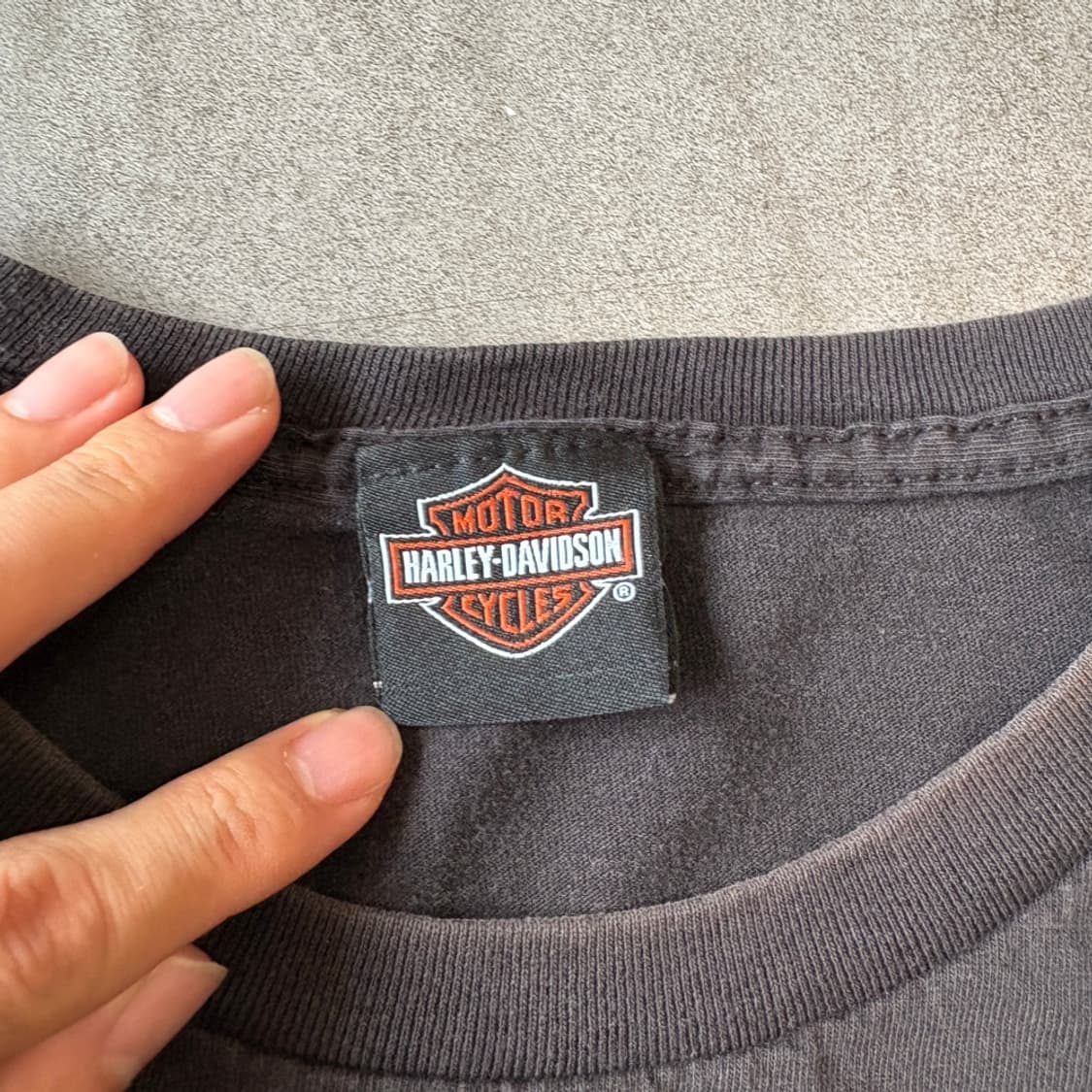 할리데이비슨 정품 페이딩 블랙 반팔 티셔츠 반팔티 상품이미지6