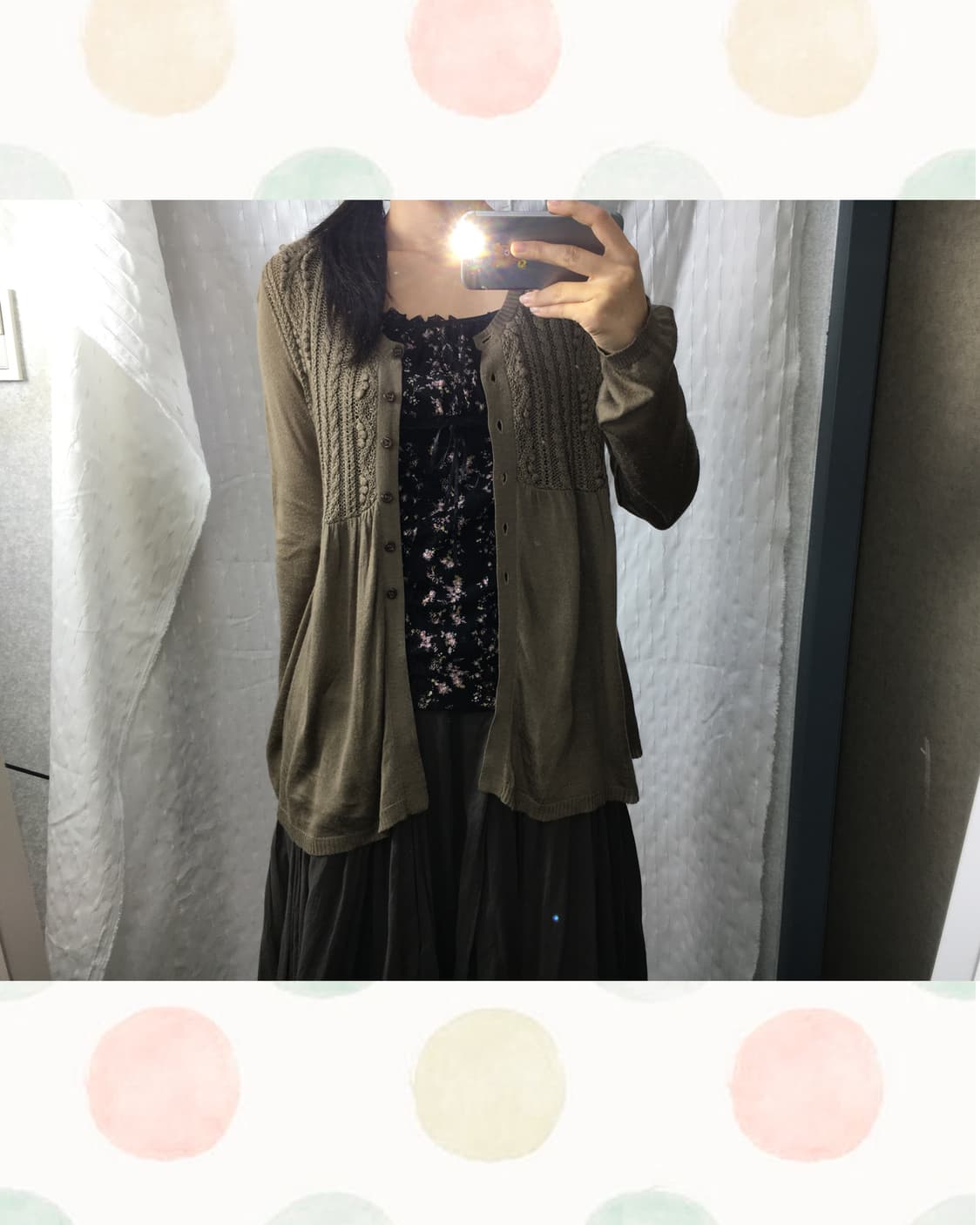 블랙 레이스 플라워 슬리브리스 상품이미지2