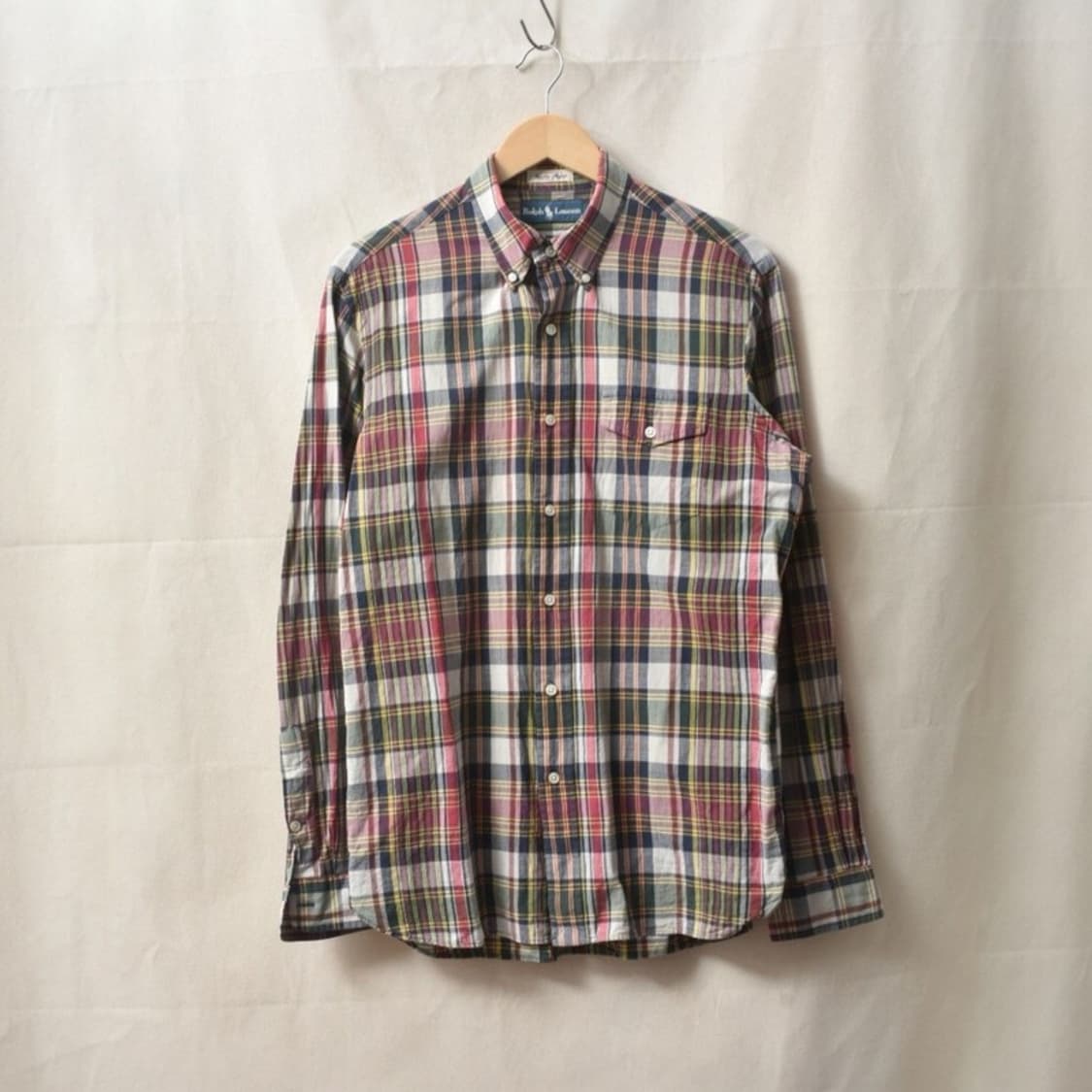 폴로 랄프로렌 마드라스 체크 셔츠 M M0178 상품이미지1