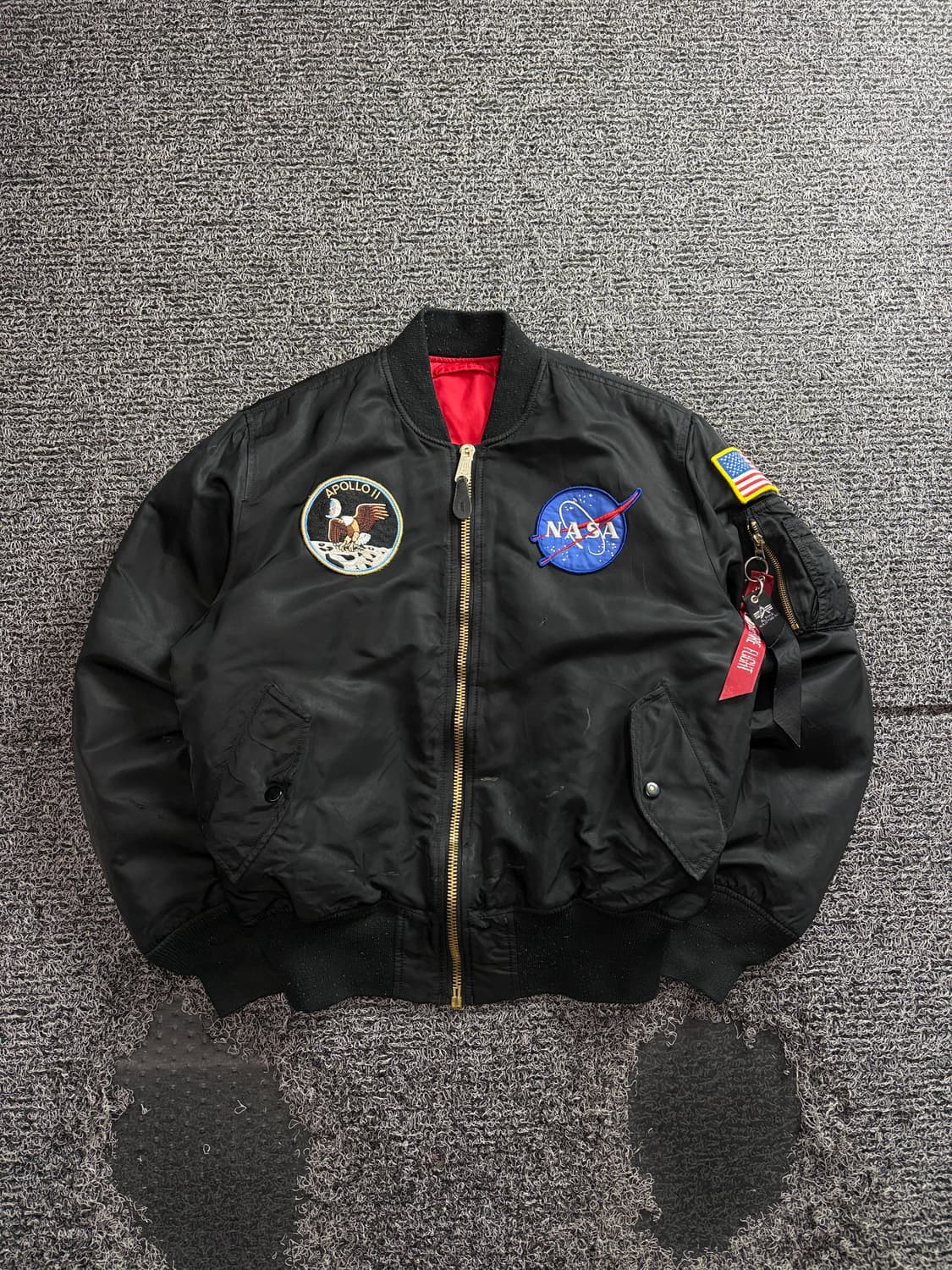 알파인더스트리 NASA MA-1 멀티패치 항공점퍼 4714 상품이미지2