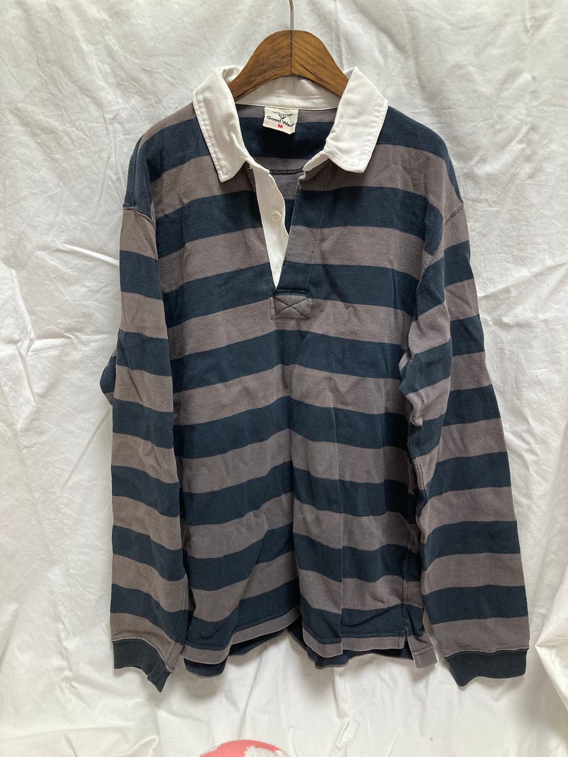 vintage striped collar t-shirt 상품이미지1