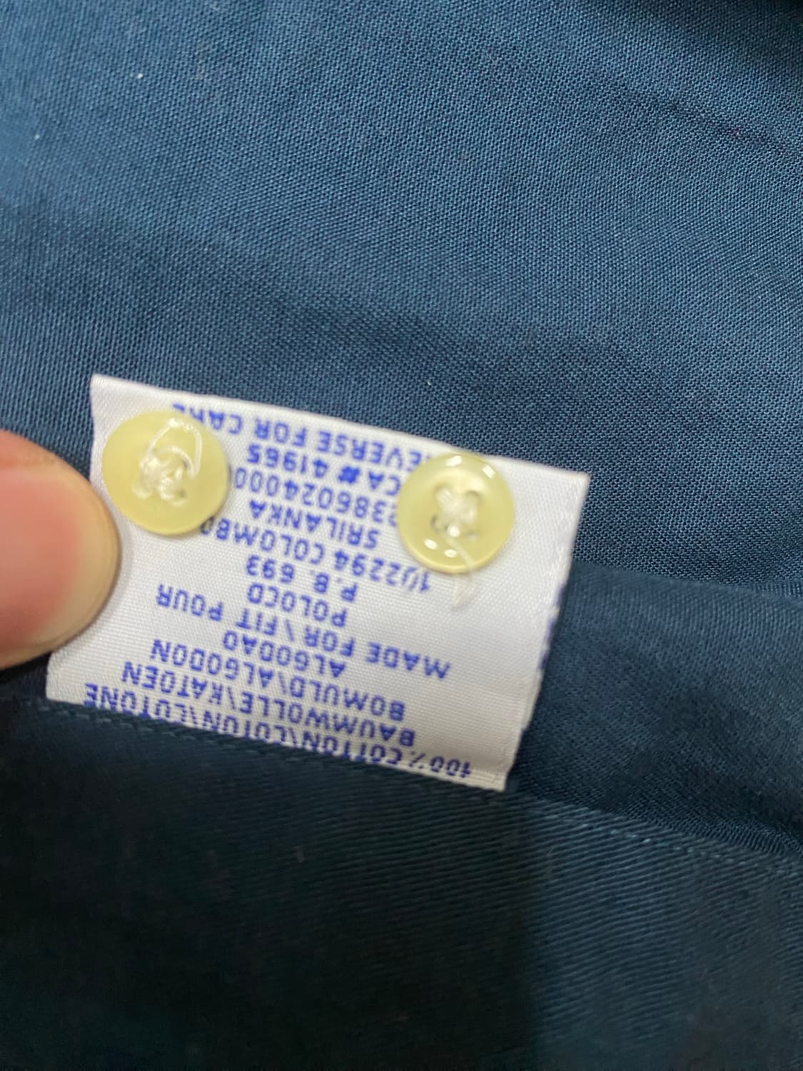 폴로 랄프로렌 셔츠 XXL 네이비 blake 상품이미지5