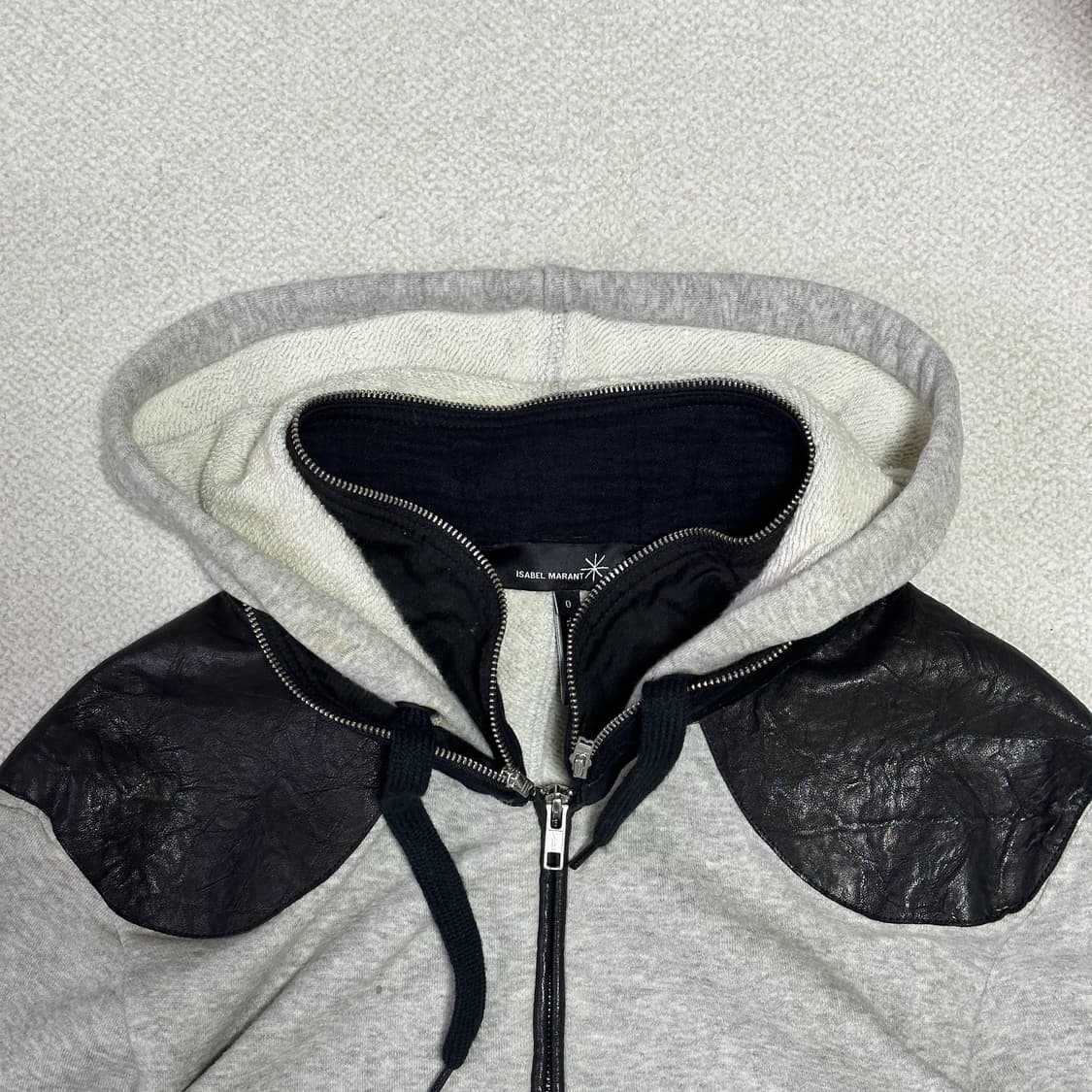 이자벨마랑 레더 후드집업 상품이미지5