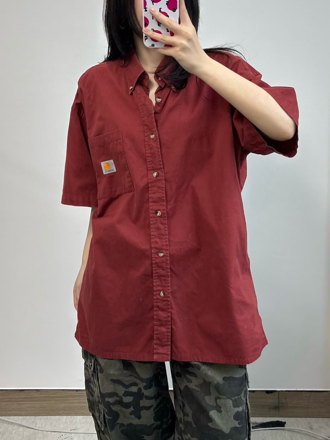 칼하트 반팔 워크셔츠 상품이미지1