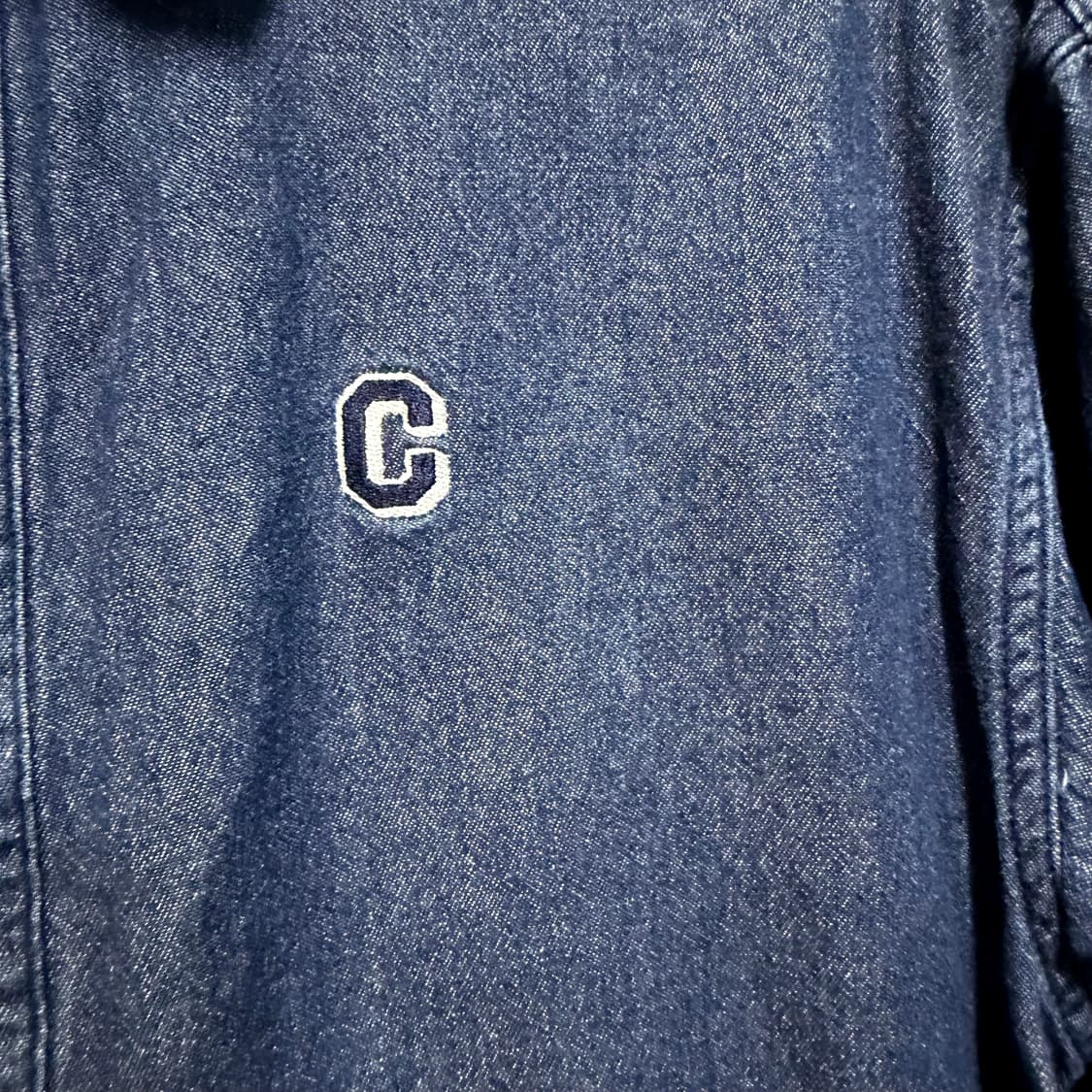 커버낫 데님 셔츠 블루 C 로고 165 상품이미지3