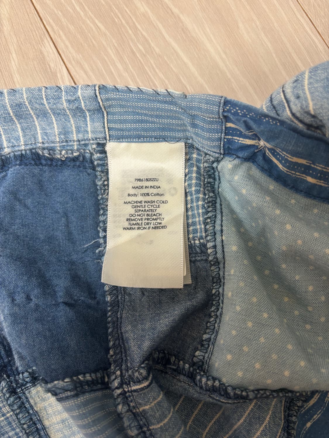 폴로 랄프로렌 인디고 패치워크 셔츠 상품이미지5