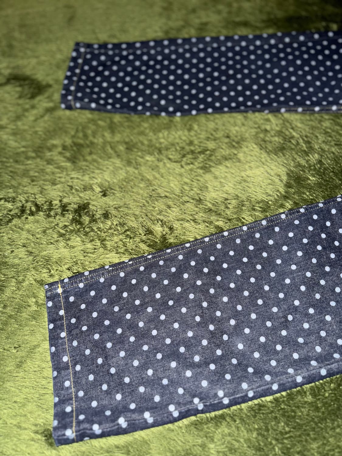 [2] KAPITAL 캐피탈 도트 패턴 버튼 플라이 데님 팬츠 상품이미지7