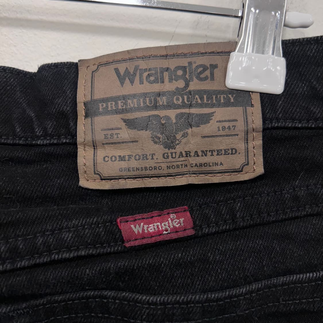 랭글러 와이드핏 워크웨어 흑청 데님팬츠 상품이미지4