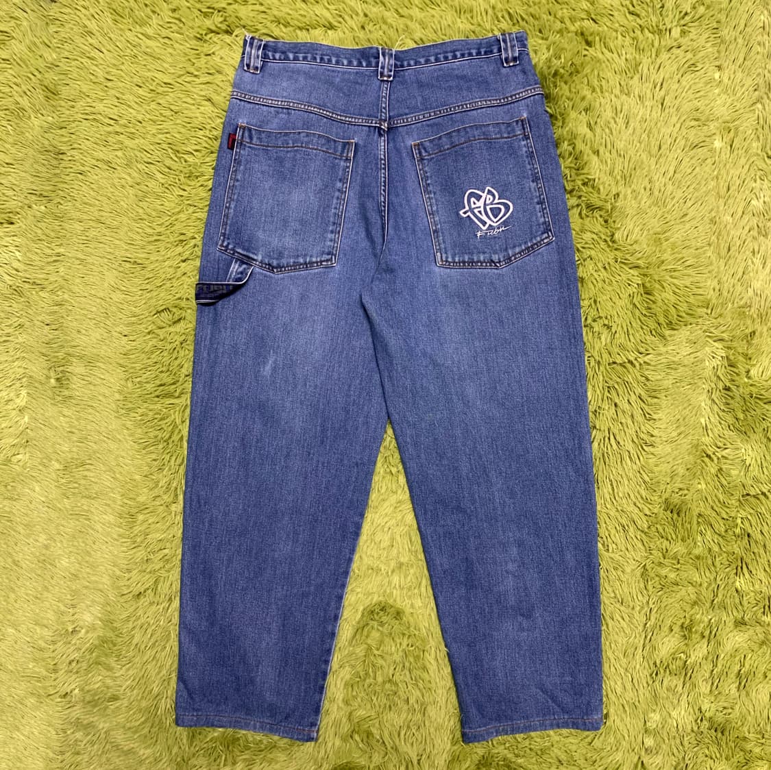 [35] 90'S FUBU 올드스쿨 루즈 와이드핏 카펜터 데님팬츠 상품이미지2