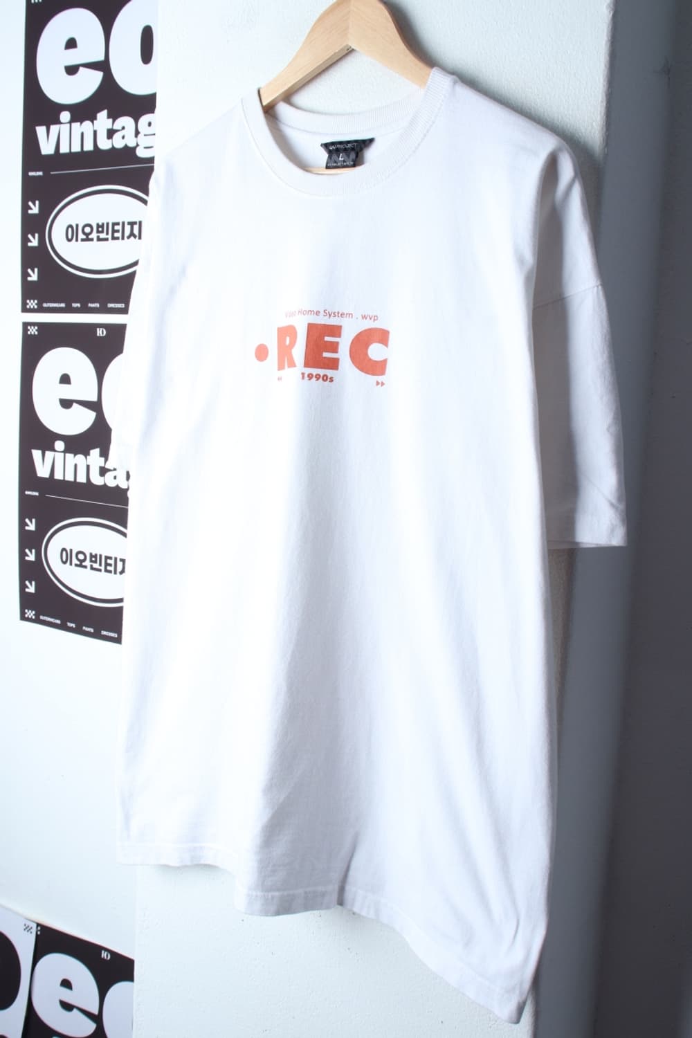 (L-2XL) 반팔 티셔츠 레코딩 화이트 올드스쿨-H33071 상품이미지1