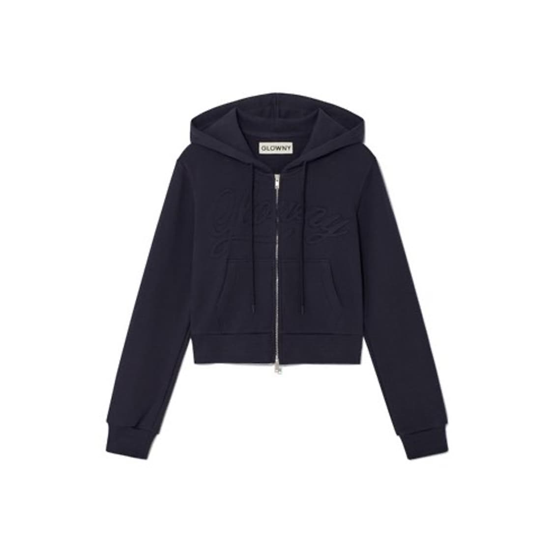 글로니 조던 크롭 후드집업 네이비 상품이미지1