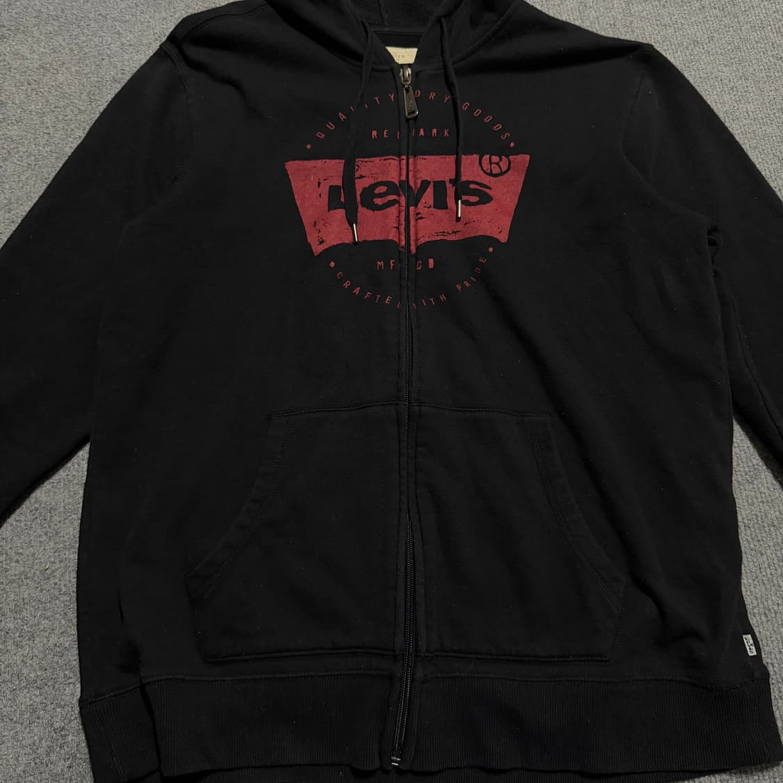 리바이스 블랙 후드집업 L 상품이미지2