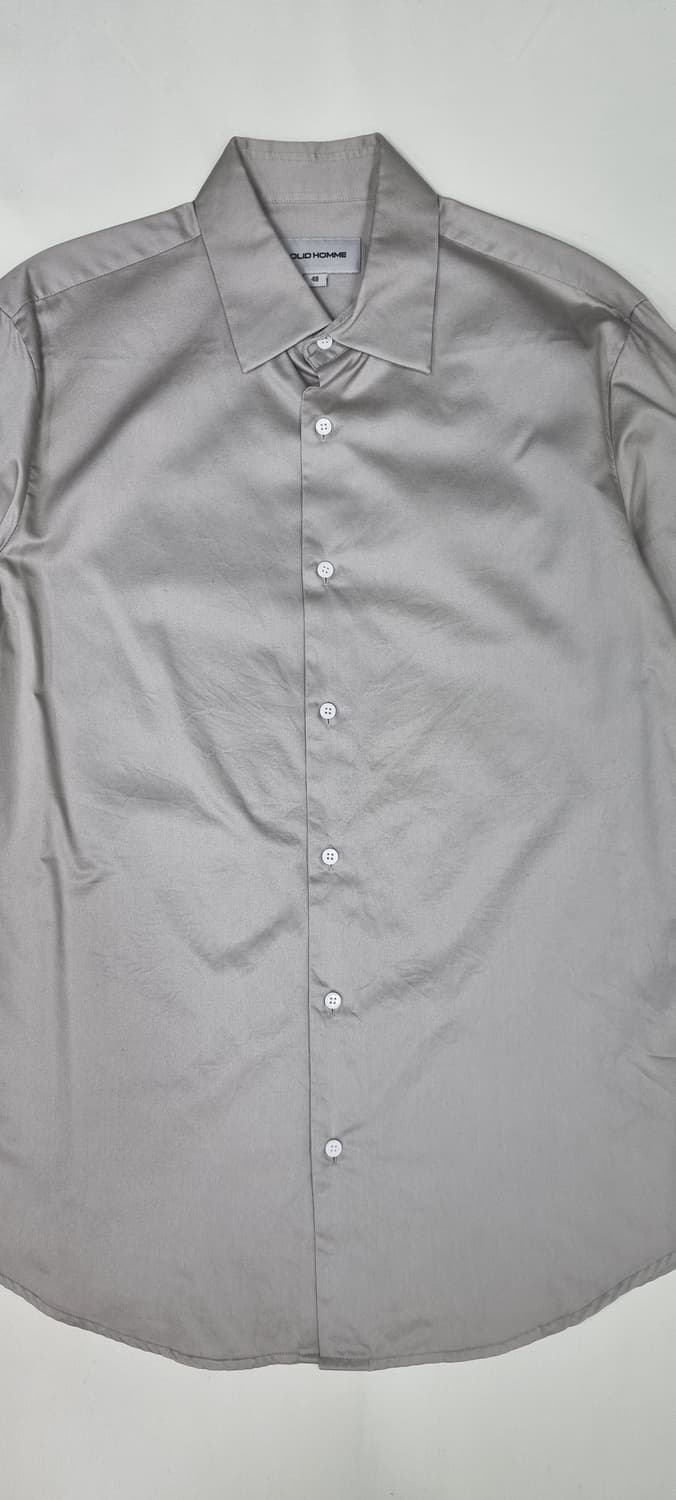 솔리드옴므 그레이 셔츠 L _ 남성, 실측확인 상품이미지2