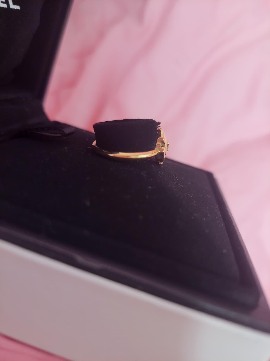 정품)급처상태좋음!샤넬 18K골드, 다이아 엑스트레 드 까멜리아 링 반지 상품이미지7