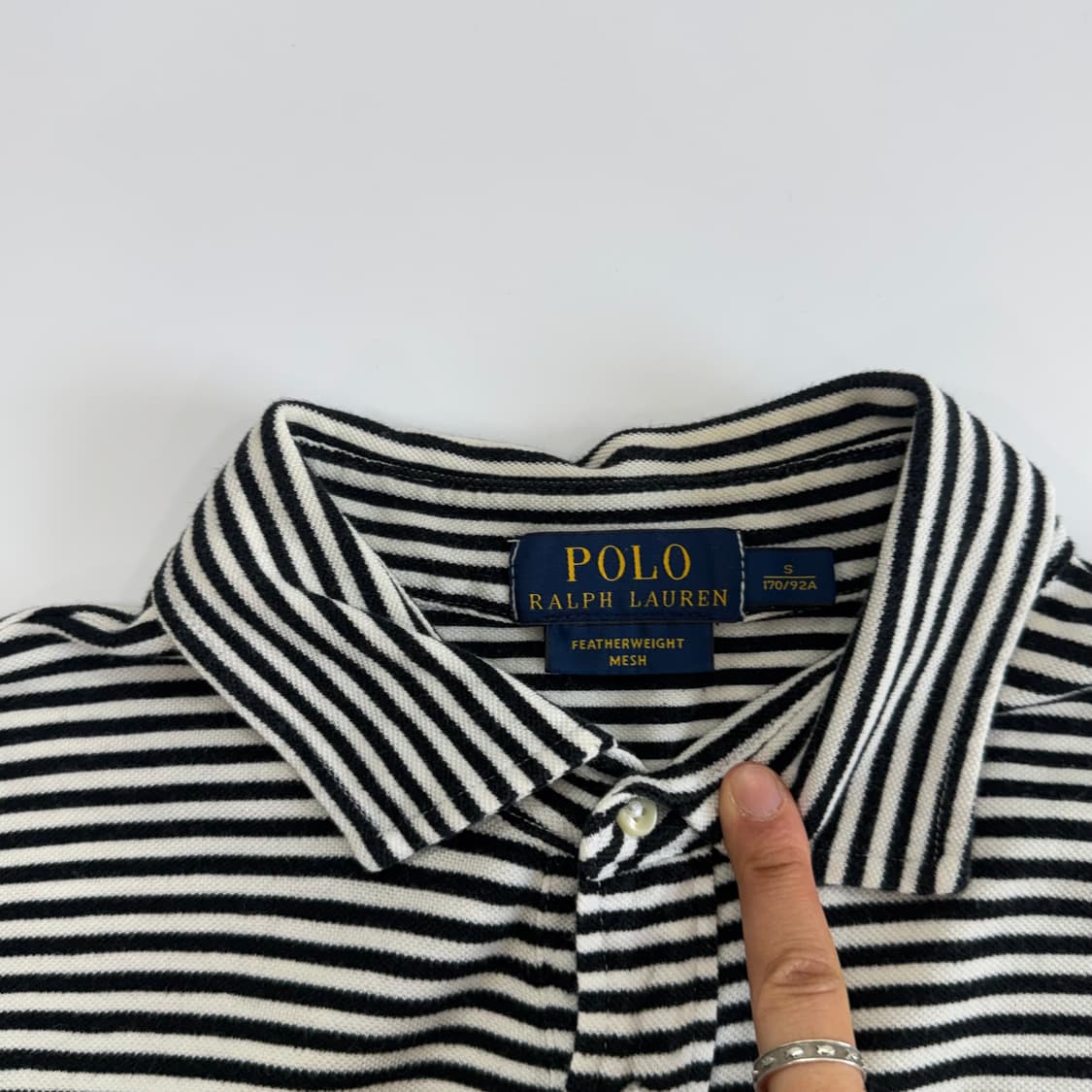 Polo 폴로 네이비 포니 스트라이프 반팔 카라티  상품이미지5