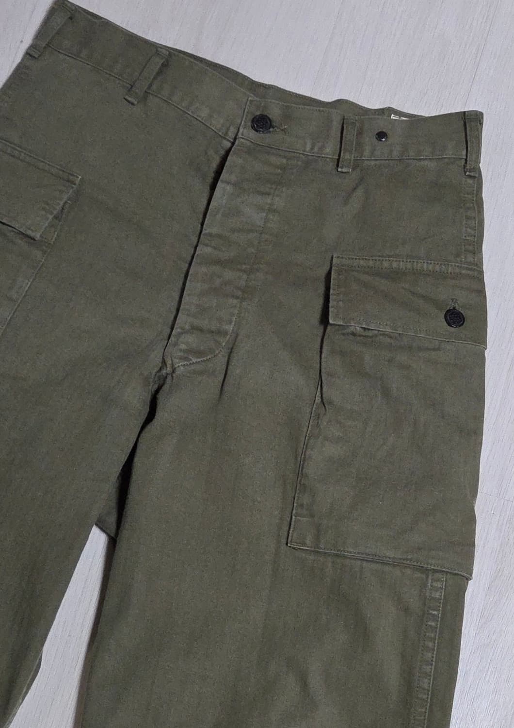 (착샷) 오어슬로우 투포켓 카고 팬츠 m43 퍼티그 상품이미지2