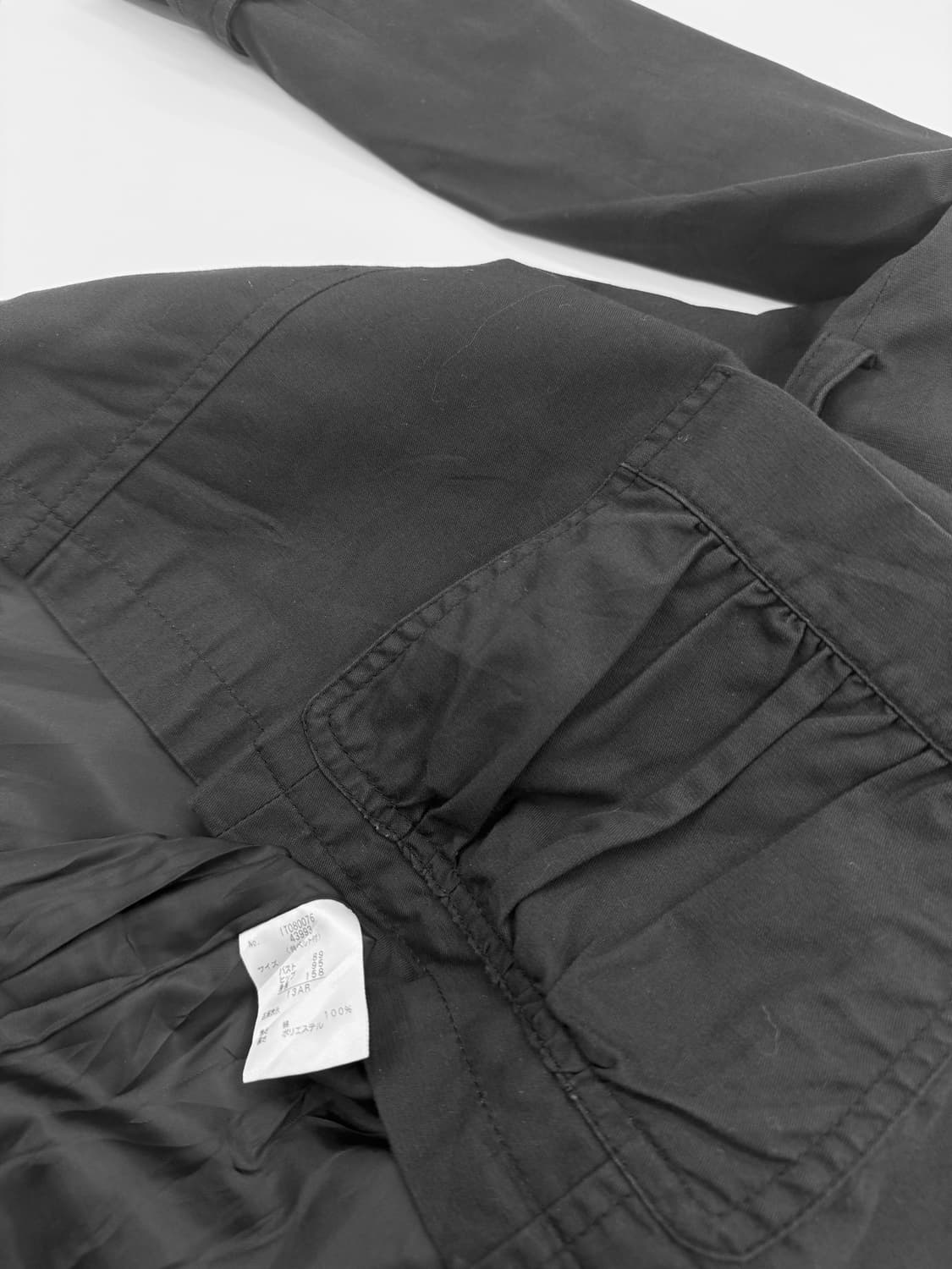 빈티지 MIMI 블랙 더블 라인 코트 상품이미지6