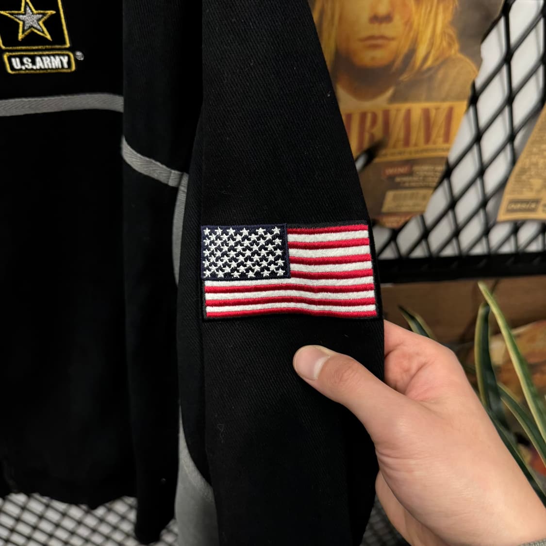 U.S. ARMY 미군 엠블럼 후면 자수 집업 자켓 블랙 상품이미지6