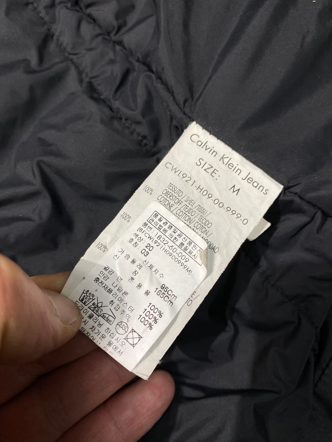 [M] 00s Calvin Klein 캘빈클라인 벨티드 더블 코트 상품이미지8