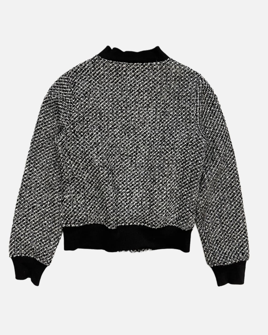 black tweed crop blouson jacket 상품이미지4
