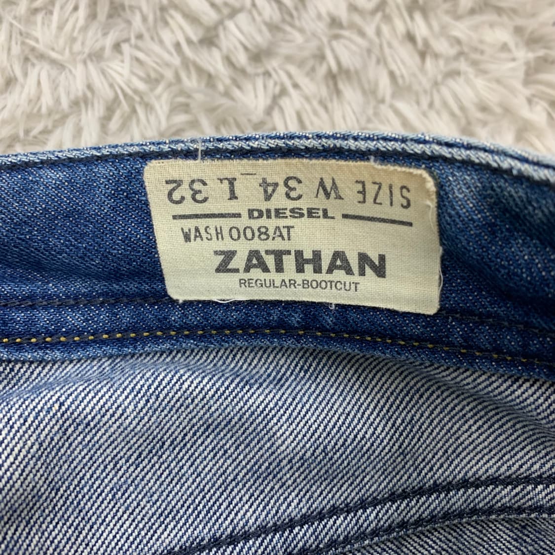 DIESEL ZATHAN 디젤 워시드 플레어 부츠컷 데님팬츠 34 상품이미지5