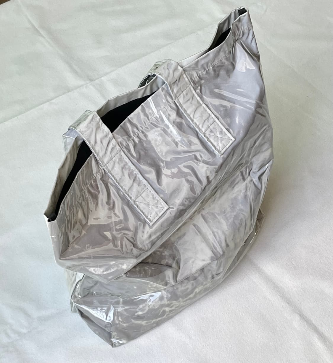 H&M 실버 가방 백 리플렉티브 PVC 쇼퍼 숄더백 토트백  상품이미지1