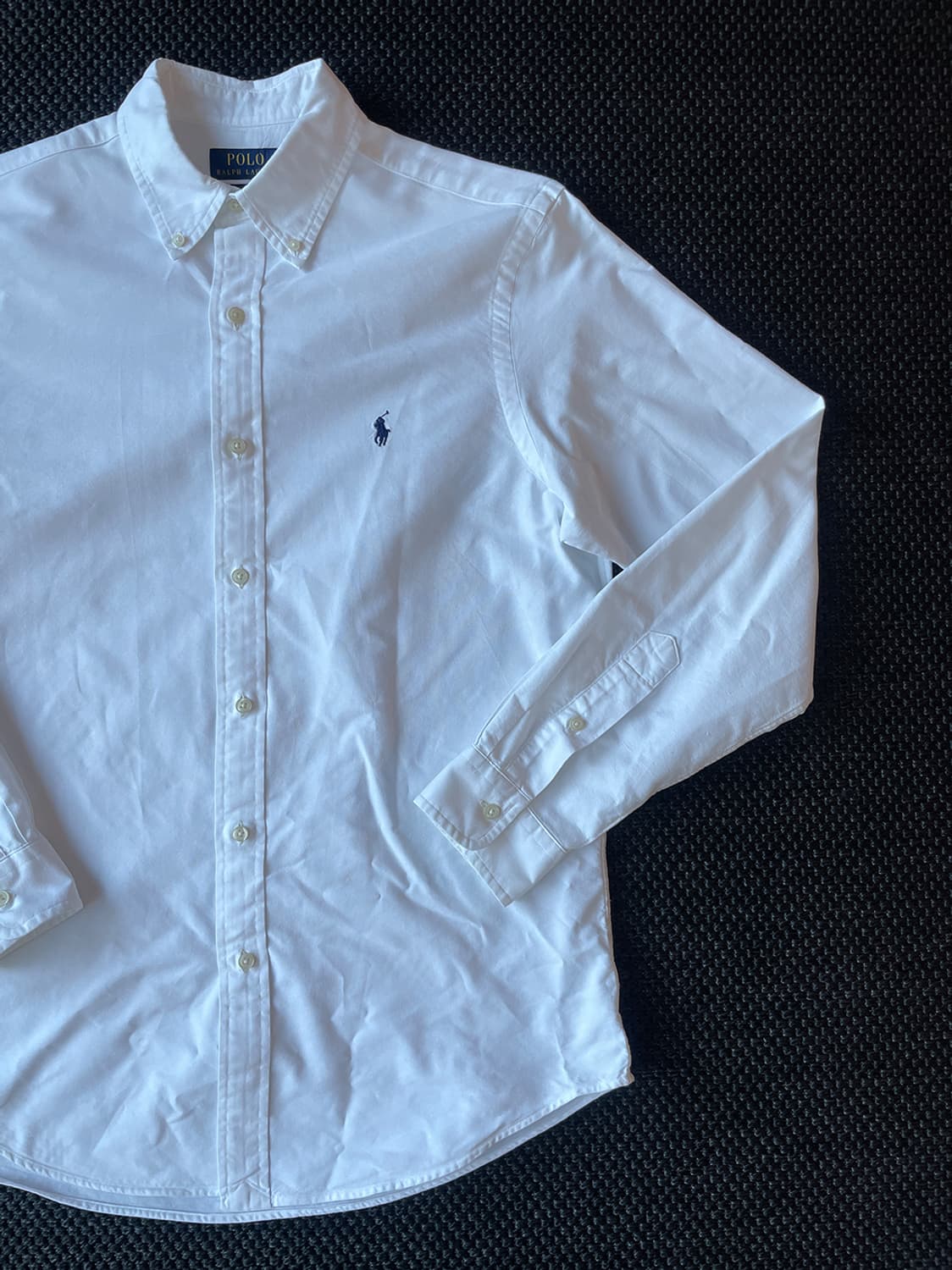 폴로 화이트 옥스포드셔츠 (QR 정품) 상품이미지3