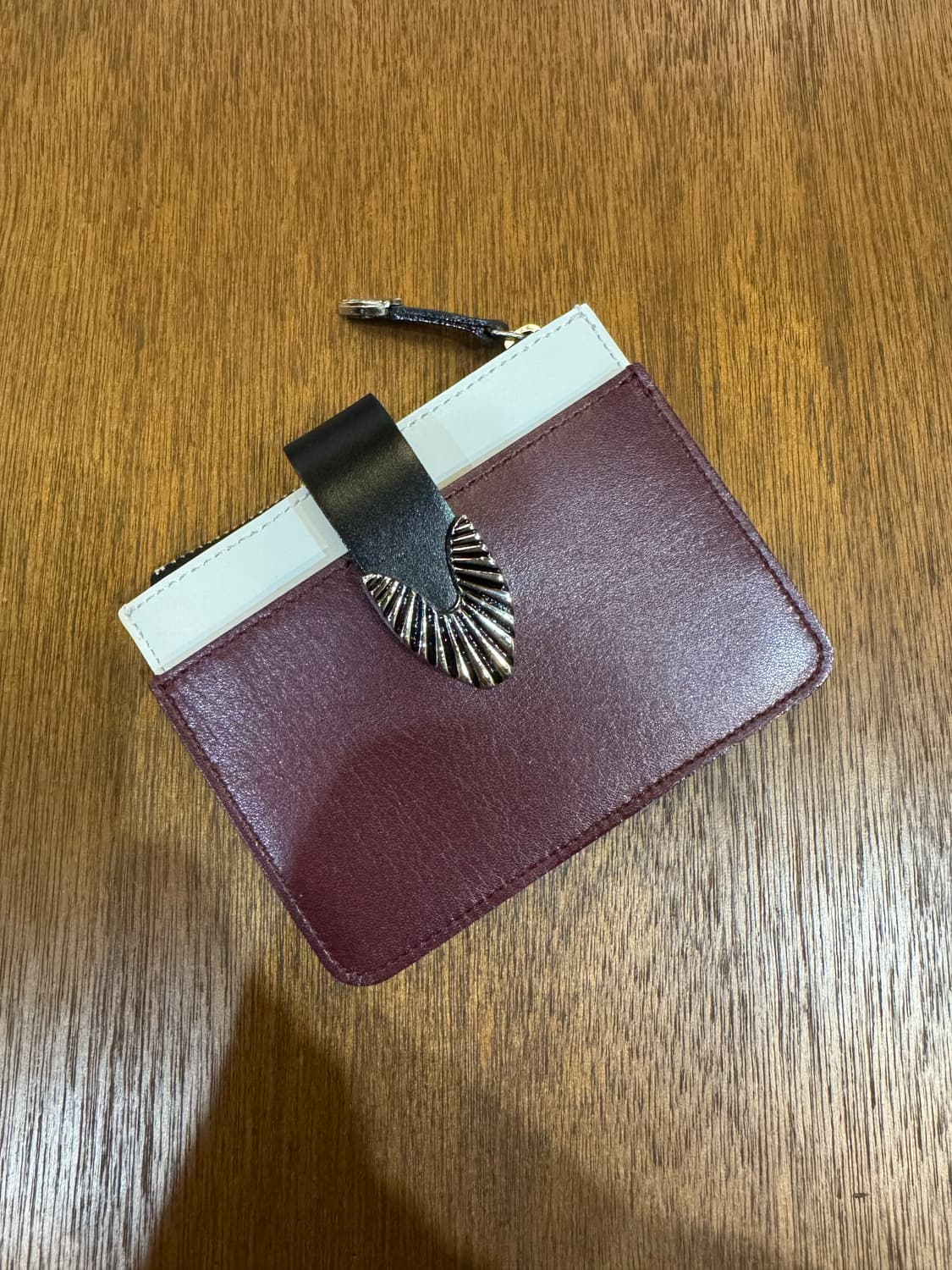 [OS] 토가 아카이브 레더 월렛 버건디  상품이미지2