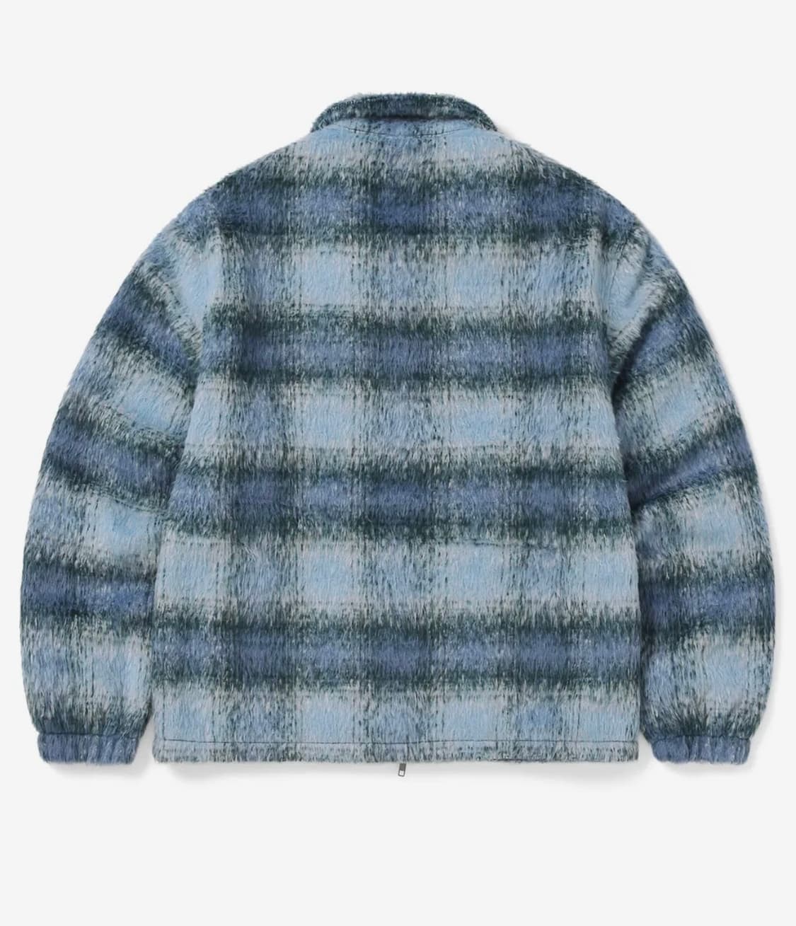 디스이즈네버댓 브러쉬드 체크 자켓 블루 후리스 모헤어 상품이미지6