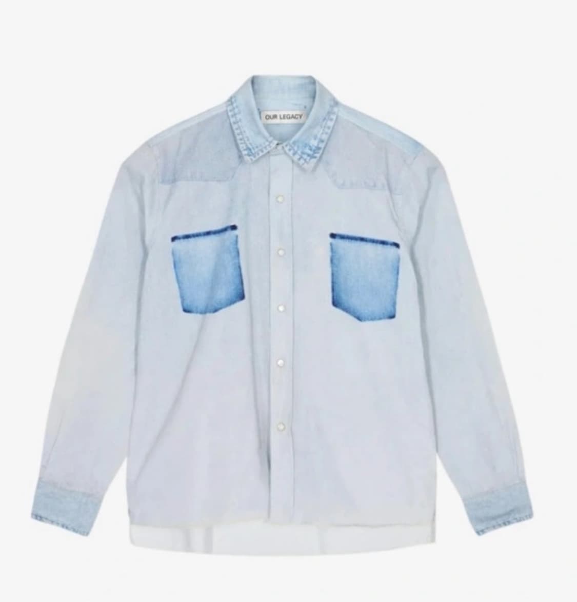 [아워레가시/아카이브] 데님 셔츠 / 나염 디테일 상품이미지1