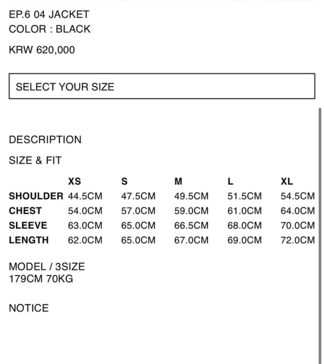 Xlim EP.6 04 jacket 블랙 L 사이즈 상품이미지3