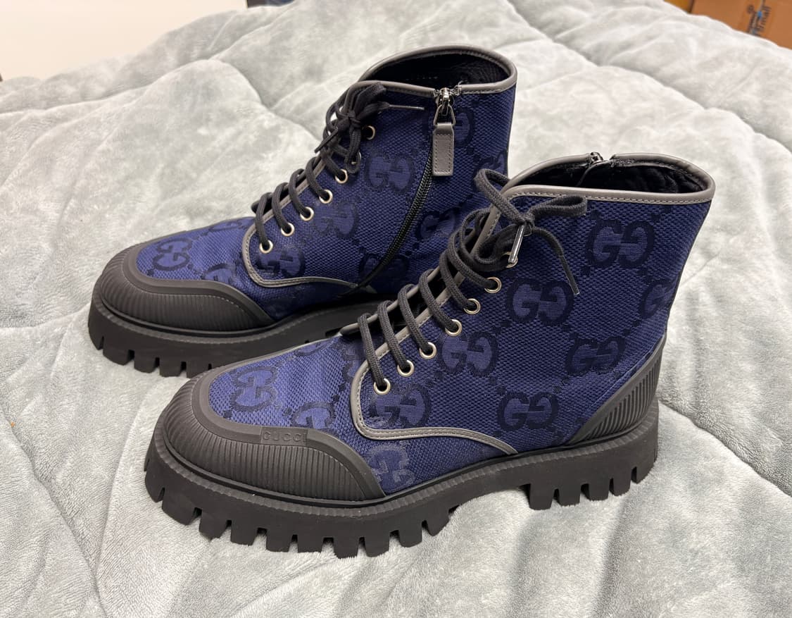 구찌 레이스업 남성부츠 9.5사이즈 상품이미지2