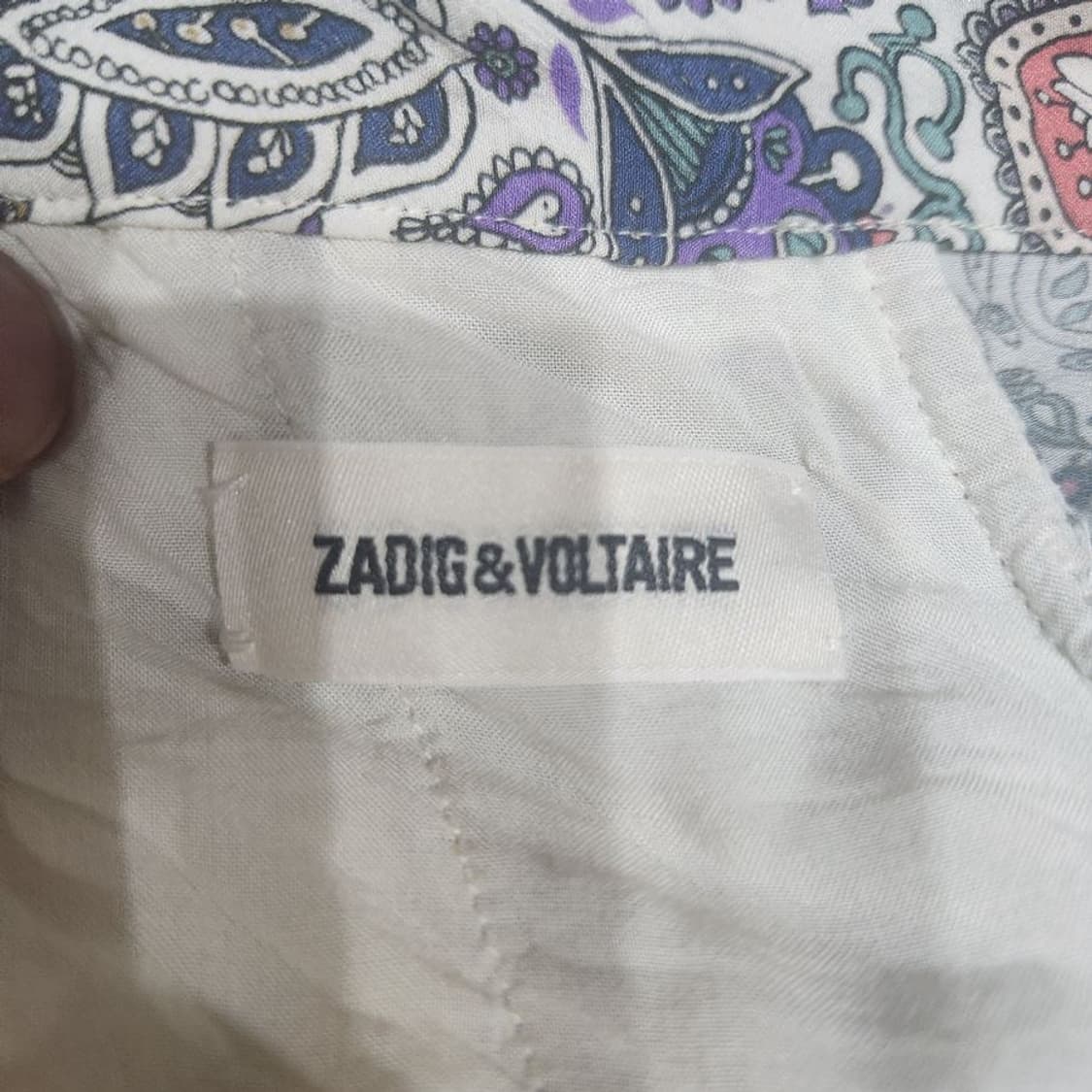 [여38]쟈딕앤볼테르 페이즐리 밴딩 스커트[Y63-245] 상품이미지6