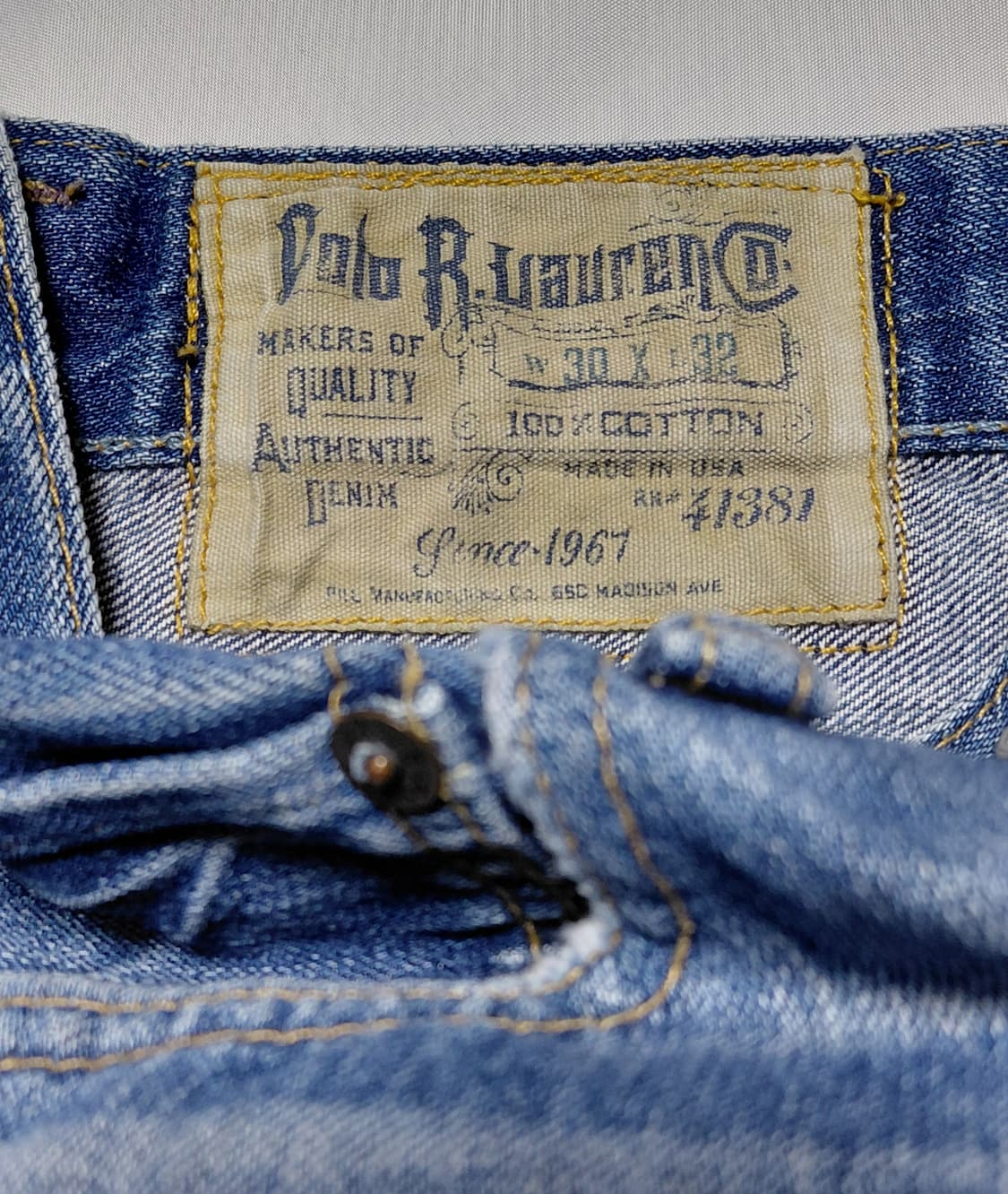 Polo Ralph Lauren 폴로 랄프로렌 워싱 데님 청바지 W30 상품이미지4