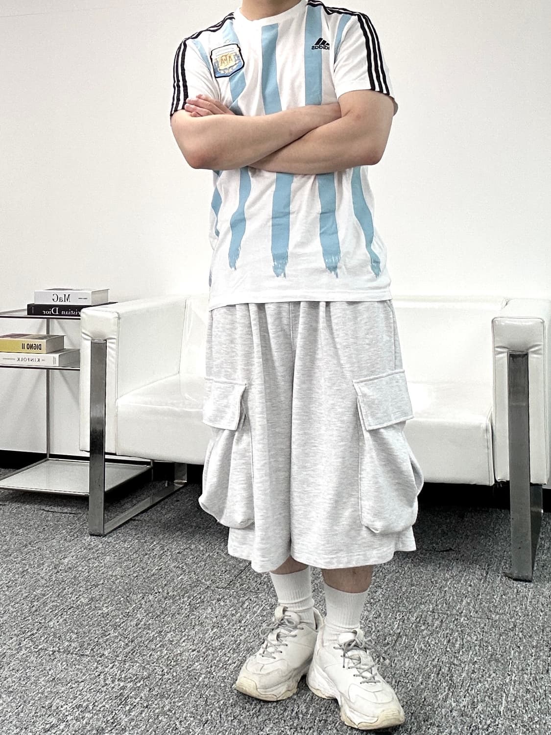 아디다스 아르헨티나 메시 마킹 반팔티 XL 상품이미지5
