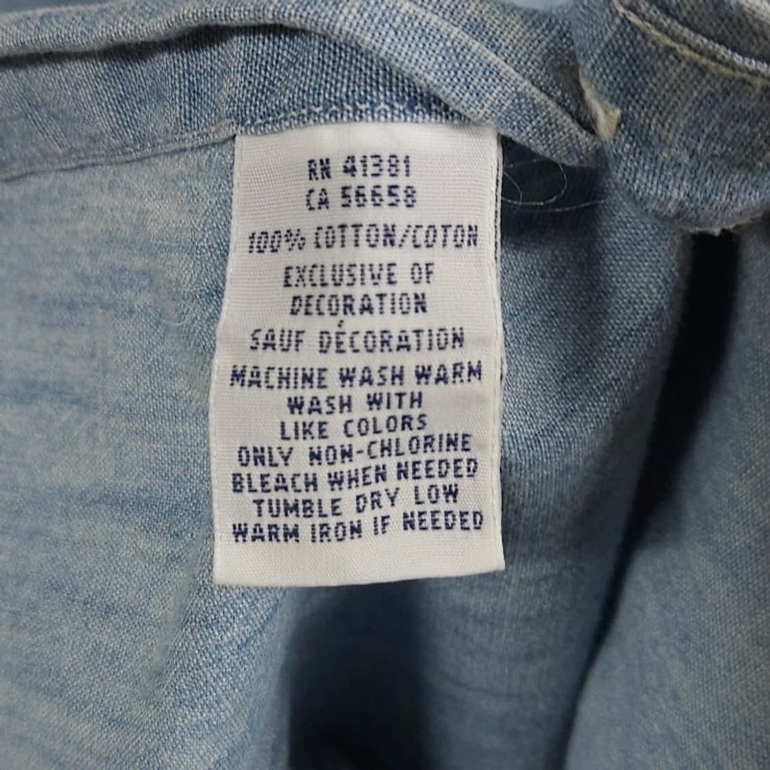 100~105 POLO 폴로 랄프로렌 샴브레이 반팔 셔츠 남방 상품이미지4