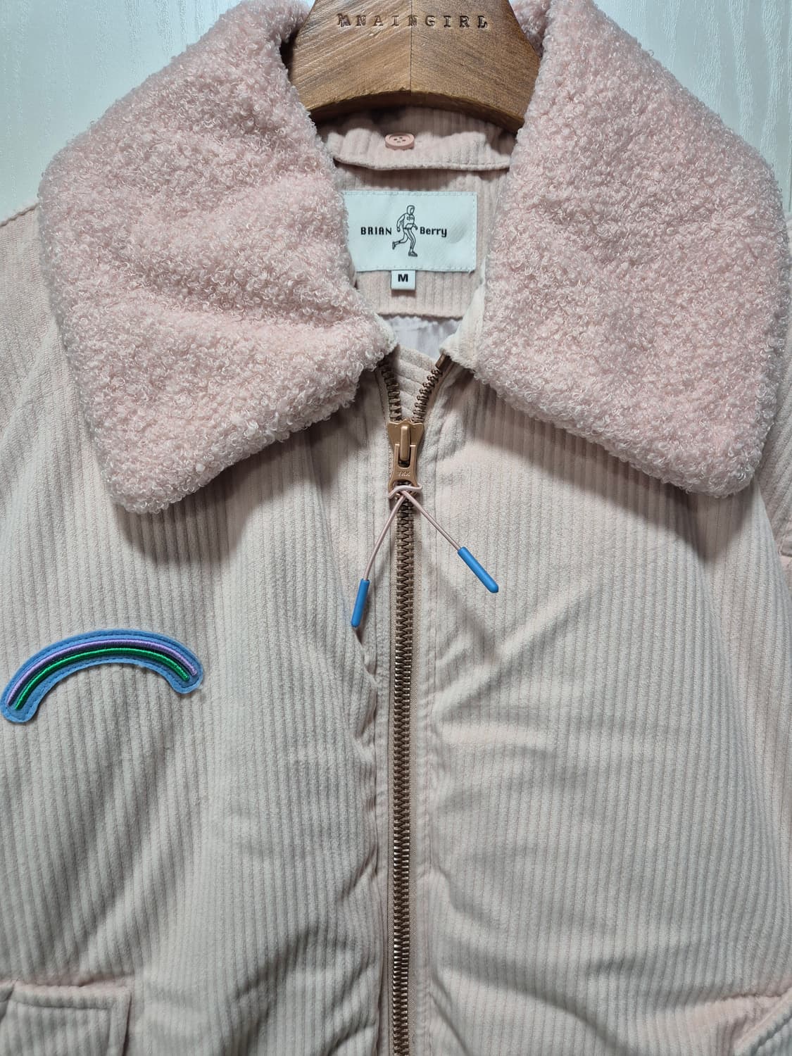 빈티지 OOTT. 핑크 코듀로이 점퍼 상품이미지2