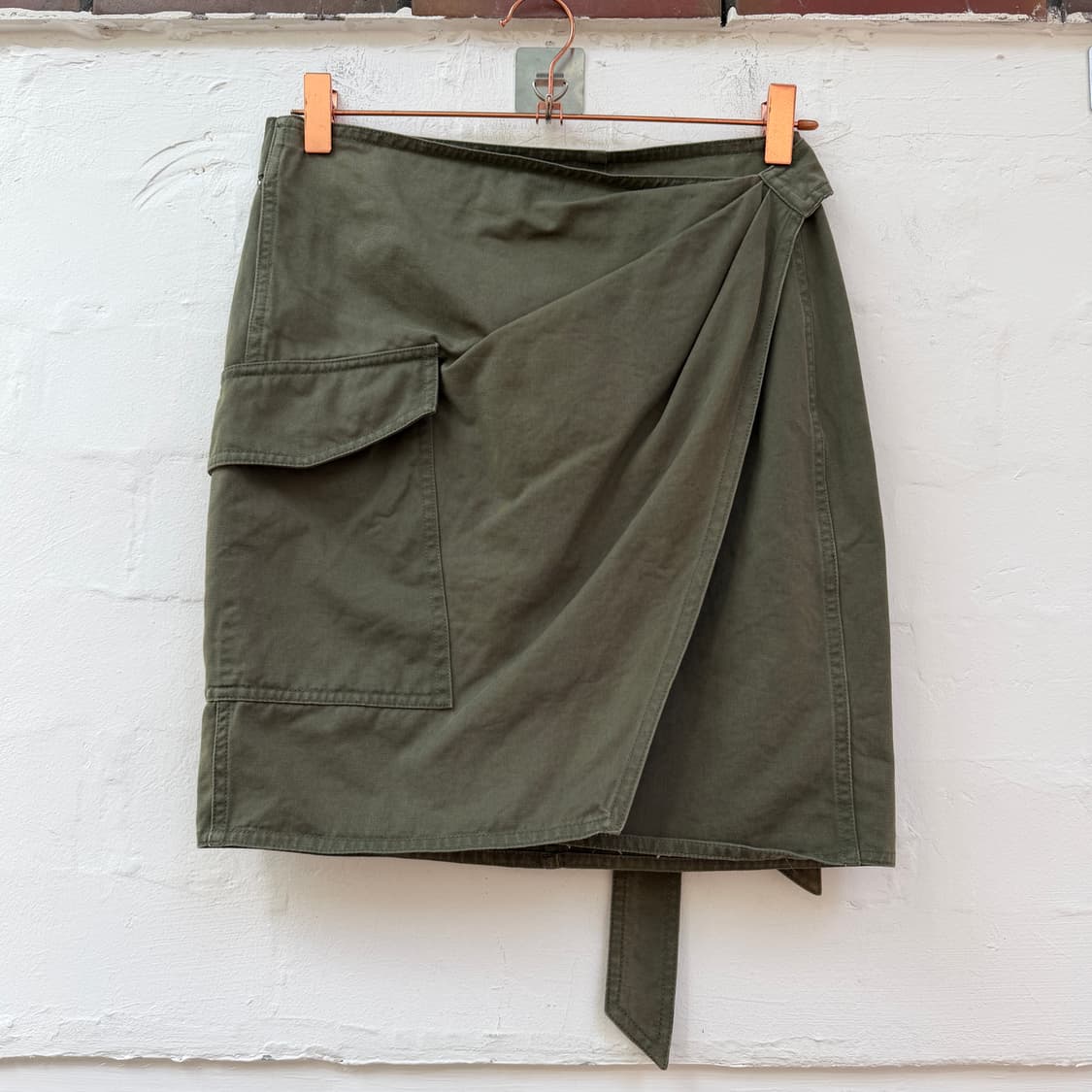 Isabel marant 카키 미니 랩 스커트 상품이미지1