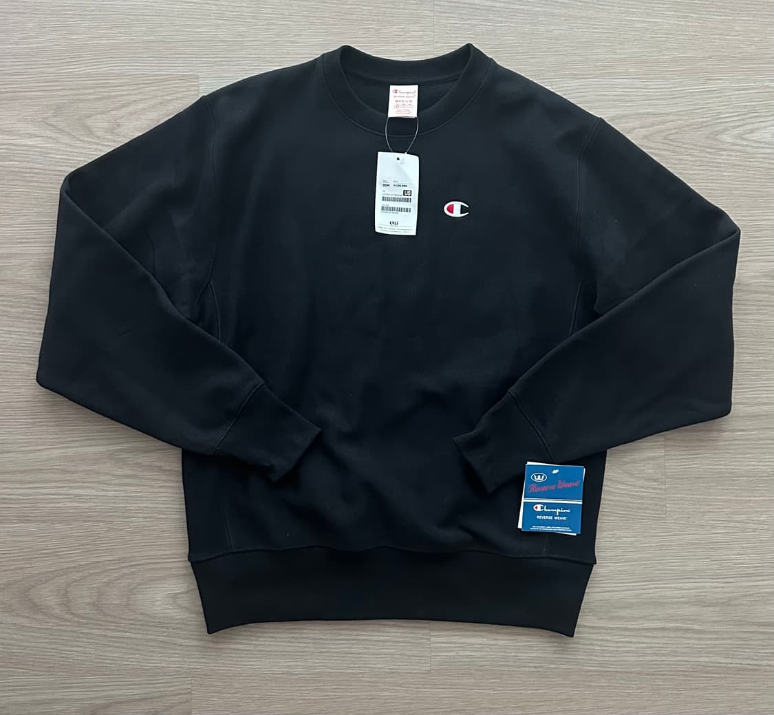 챔피온 리버스위브 블랙 M사이즈 상품이미지1