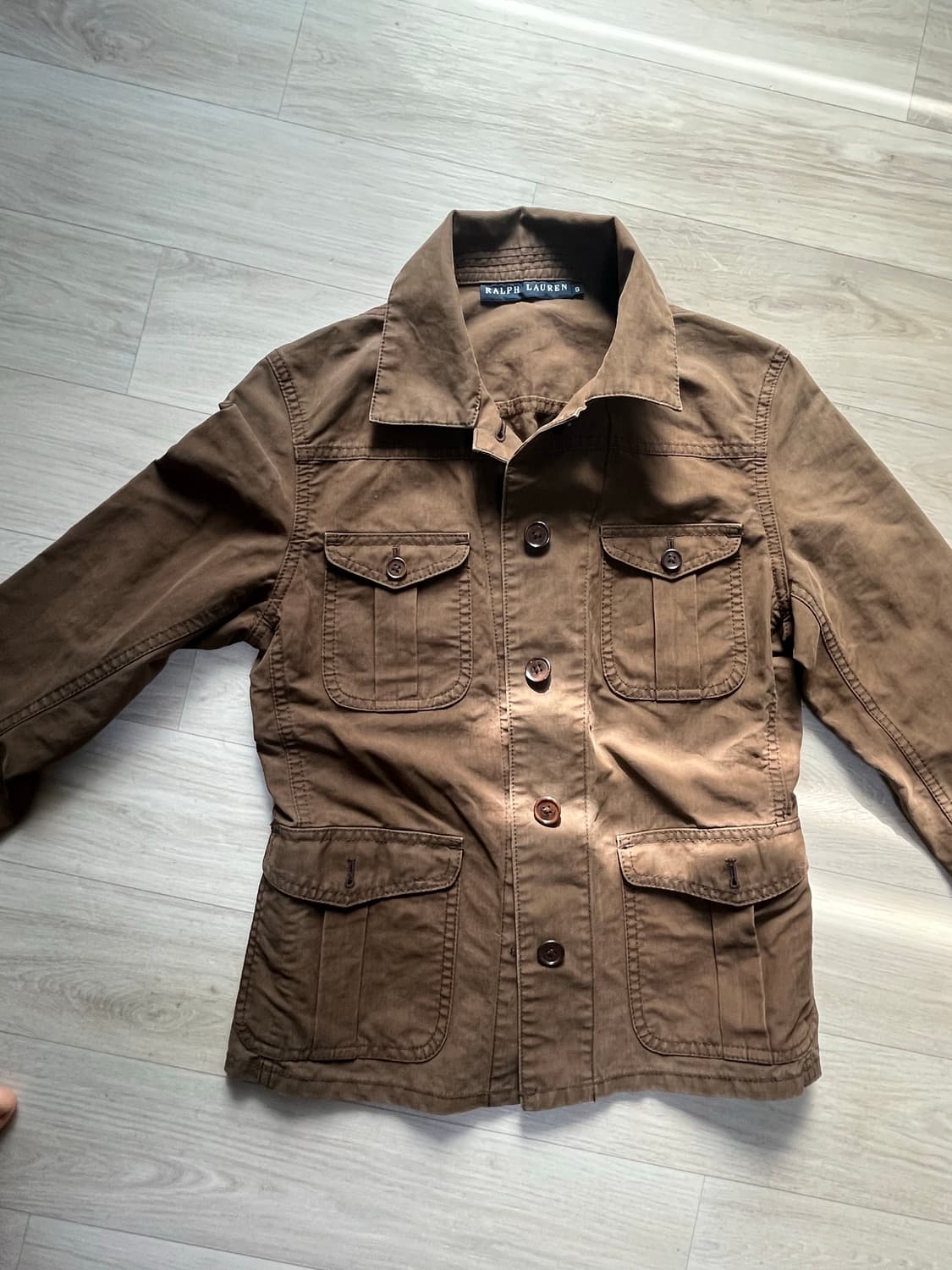 폴로 랄프로렌 일본 빈티지 셔츠 브라운 상품이미지3