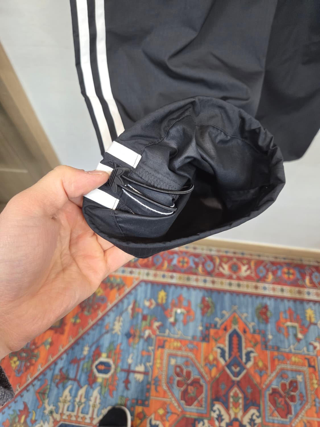 아디다스 삼선 카고 우븐 스트링팬츠 L 상품이미지5